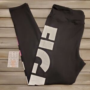 Lularoe TC BCA LEGGINGS BREAST CANCER AWARENESS “FIGHT” NWOT Tall And Curvy